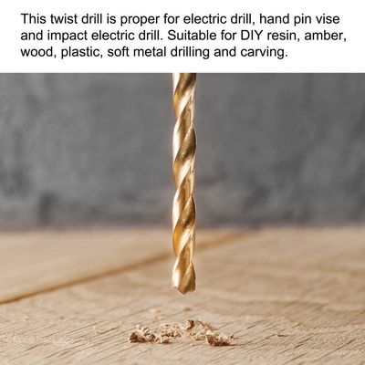 Sourcingmap Foret Hélicoïdal HSS 4 Mm X 250 Mm Tige Droite Forage