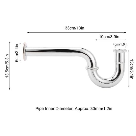 Kit Plomberie Tuyau Vidange Évier Salle De Bain - Anti-Odeur Et Anti-Fuite Moderne