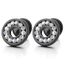 Bouchon Faux Cheater Fake Gauges Plugs Acier Homme Femme Or Cercle Boucles doreilles avec Noir Blanc Zircon Cubique