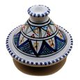Mini Tajine Ethnique De La Porte D'Épices Sauces En Céramique Marocaine Tunisien 1211201232-0