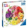 Puzzle rond 500 pièces Ravensburger - Fruits et légumes (Circle of Colors)-0
