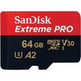 Carte Mémoire SanDisk Extreme Pro 64Go Micro SD-0