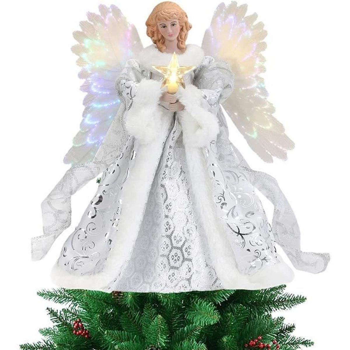 Topper De Sapin De Noël Ange Ange De Noël pour Sapin Décoration
