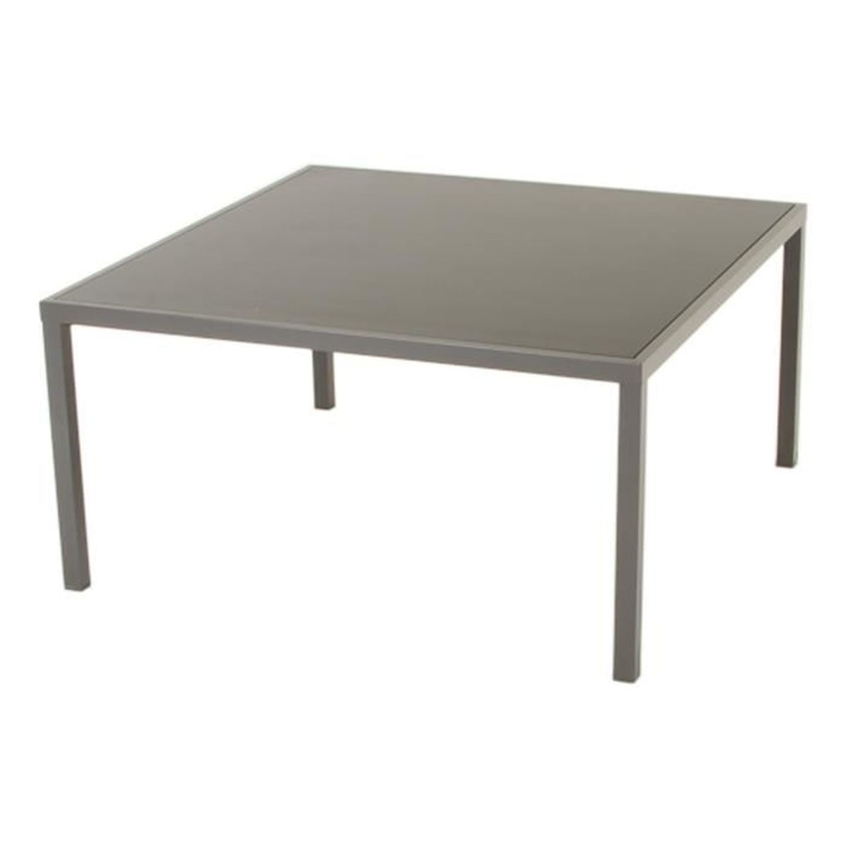 table carree mastic 8 places dim 150 x 150 x 75 cm cdiscount jardin