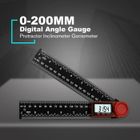 Rapporteur numérique - LESHP - 0-200mm - Mesure d'angle et de niveau - Écran LCD - Précision ± 0,3°