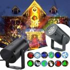 LOVEBAY 12 modèles de Noël LED Projecteur de lumière Laser Noël Halloween fête Projection Laser extérieur intérieur lumineux - Plug EU