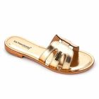 Sandales Femme LES TROPEZIENNES PAR M.BELARBI - Damia Or - Cuir - Bride - Confort exceptionnel