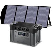 ALLPOWERS S2000 Pro Station d'alimentation portable 2400W avec panneau solaire pliable de 140W, générateur solaire sans