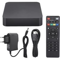 Décodeur TV Box Smart TV Box Set-Top Box Lecteur multimédia HDMI pour MXQ-PRO-H3-1 + 8G - Noir