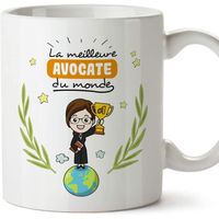Mug - Tasse Avocate (Meilleur du Monde) - Idées Drôles Justice 1
