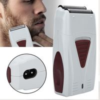Rasoir électrique barbe tondeuse rasoir électrique hommes rasoir, avant et arrière barbe tondeuse outil de toilettage pour barbe