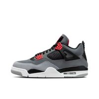 Chaussures de basketball Air Jordan 4 Retro Infrarouge - Nike - Noir Gris Rouge - Hommes Femmes