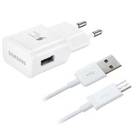 Chargeur Samsung Rapide EP-TA20EWE + Cable USB ECB-DU4AWE pour Oppo A15 Couleur Blanc