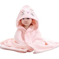 Serviette De Bain à Capuche Bébé 3 Pièces - Cape Bain Bambou Super Absorbante Wffeila