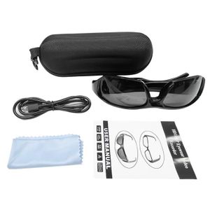 CAMÉRA MINIATURE Noir-Mini caméra portable avec lunettes, enregistr