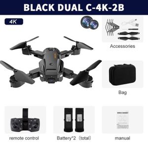 DRONE Noir Double C-4K-2B-AGCE-Drone professionnel Q6 av