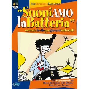 PARTITION Suoniamo La Batteria - Metodo Facile Per Giovani Batteristi, de Ezio Cherubino Zaccagnini - Recueil pour Batterie et Percussion