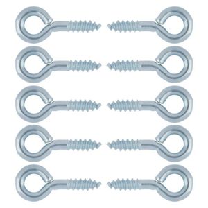 CROCHET - ANNEAU 10x piton bois 3x20mm crochet acier pour bois ou c