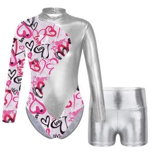 Iixpin Enfant Fille Justaucorps Gymnastique Rythmique Strass avec Short Gym  Performance Compétition 5-14 Ans - Cdiscount Sport