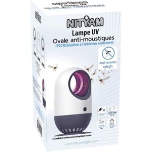 LAMPE ANTI-INSECTE Lampe UV Ovale, Aspirateur de moustiques, Lampe An