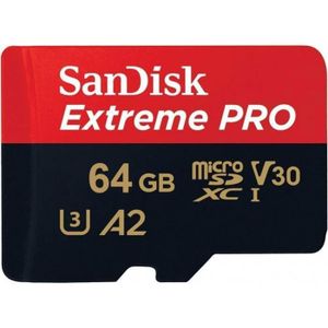 CARTE MÉMOIRE Carte Mémoire SanDisk Extreme Pro 64Go Micro SD