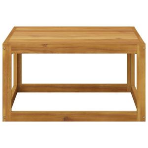 TABLE BASSE Table basse/Éléments pour canapés modulables - 68x68x29 cm - bois d'acacia massif avec finition à l'huile KAI