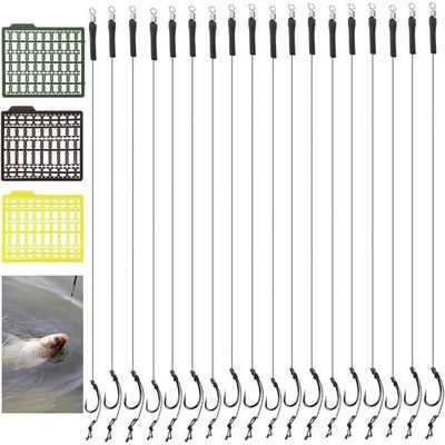 Hameçons Sans Ardillon 50 Pièces – Acier Carbone, Tige Longue, Modèle #8012, Pour Carpe/Truite/Bass – Eau Douce Et Mer