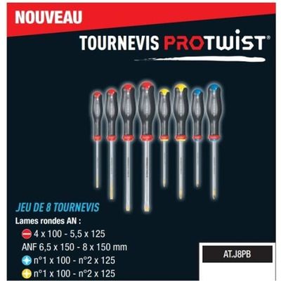 Tournevis Français Acem Pro 8*150 Mm (Ø*L) pour 5,500 DT