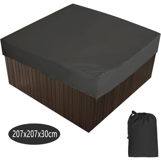 Housse Spa Bache Spa, 600D Oxford Couverture Spa Carré Pour Protection