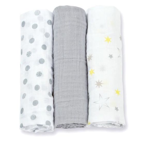 Lulujo Mini Lange Pour Bebe En Mousseline 100 Coton Lot De 3 Blanc Gris Ou Bleu Motifs Etoiles Pois Gris Dimensions 70 X 70cm Cdiscount Puericulture Eveil Bebe Lulujo Mini Lange Pour Bebe En Mousseline 100 Coton Lot De 3 Blanc Gris Ou Bleu Motifs Etoiles Pois Gris Dimensions 70 X 70cm Cdiscount Puericulture Eveil Bebe