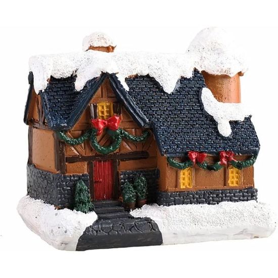 CDVillage de Noël Lumineux, Maison De Noël Lumineuse Led Maison — free download