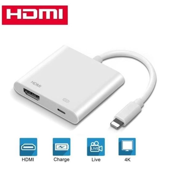 Câble Adaptateur Lightning vers HDMI - C90