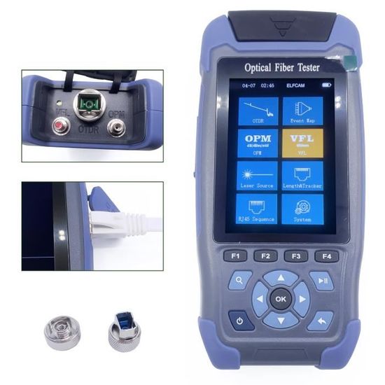 OTDR Portable 4en1: Testeur de Fibre Optique de Haute Précision