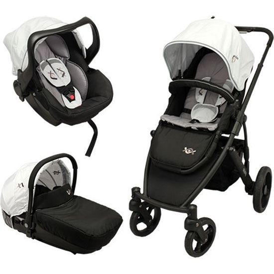 Poussette trio oakland 4 roues Outlet