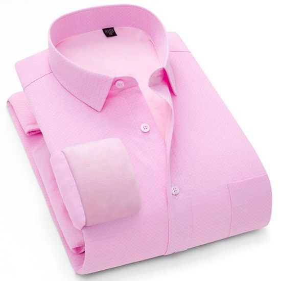 Chemise Homme Georges Rech - Taille XL - Bordeaux - Coton épais - Manches Longues - Occasion Très Bon état