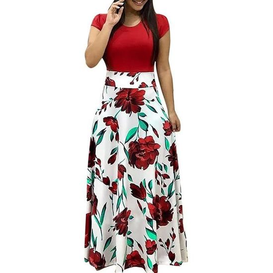 Robe Femme Chic Et Elegant Robe De Soirée Vintage à Fleurs Femme Tall