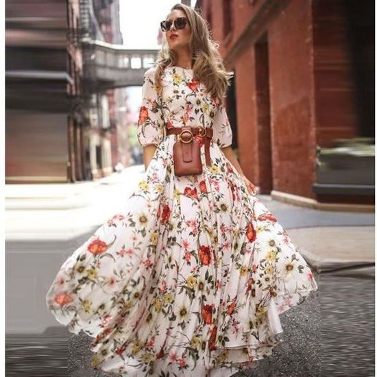 Robe tres longue ete top