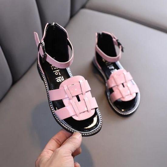 Chaussures à Paillettes Avec Nœud Pour Fille - Sandales Ballerines Souples - Fête Et Mariage
