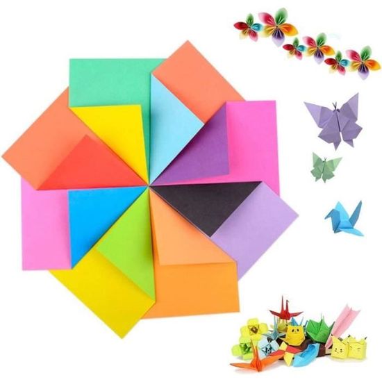 Feuilles Papier Origami Couleur Double Face Pour Bricolage Arts - SSS