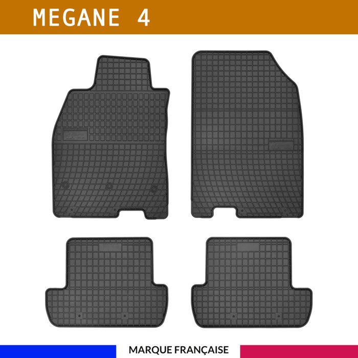 Tapis de voiture - Sur Mesure pour MEGANE 4 (dès 2015) - 4 pièces