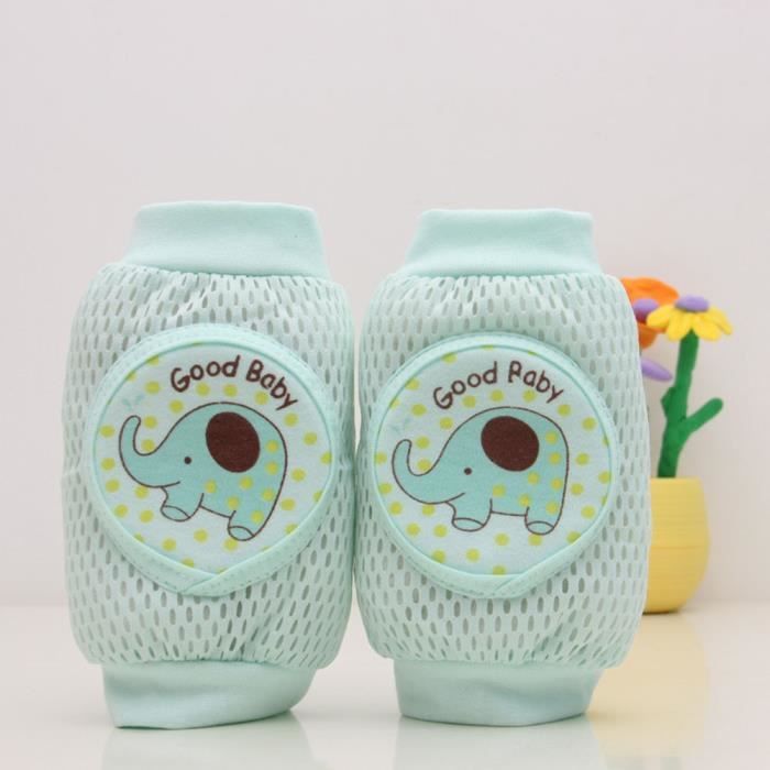 Bébé de dessin animé de sécurité de rampement de coussin de coude tout-petits genouillères protection Gear@XMM70804539GN