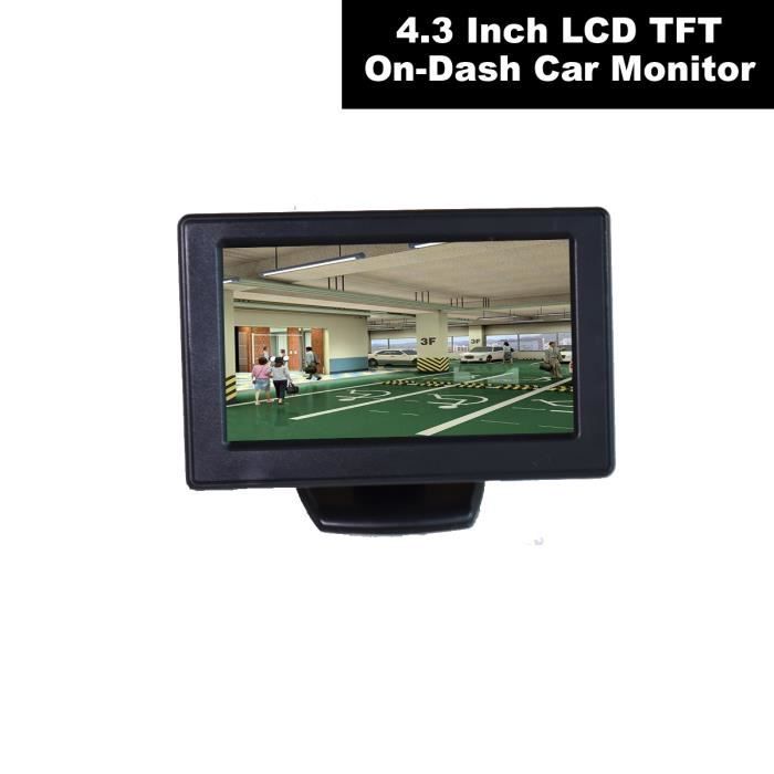 DC 12V 4.3-couleur TFT LCD Voiture Auto Écran Moniteur pour Caméra de Recul Magnétoscope DVD