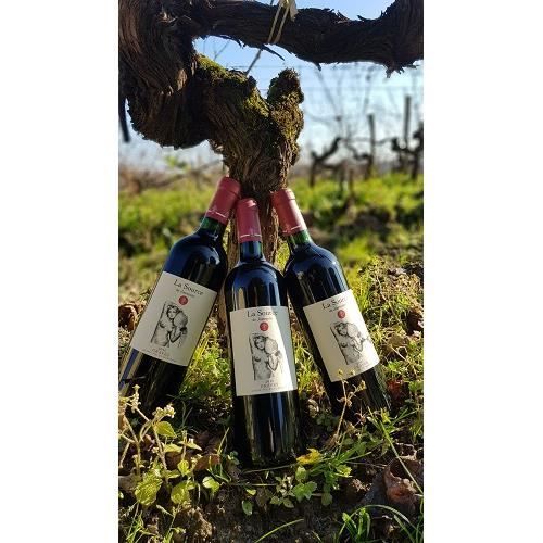 Lot de 3 bouteilles - La Source de Jouvente Graves Rouge - Millésimes 2015/2016/2018