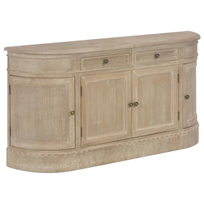 Buffet 134 x 30 x 68 cm Bois massif -PAI
