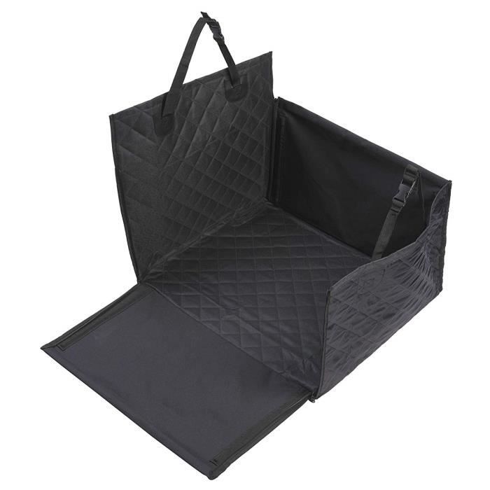 Siège auto d’appoint pour chien banquette arrière - 60 x 53 x 35 cm – Se fixe avec des tiges robustes en fibre de verre – Compati