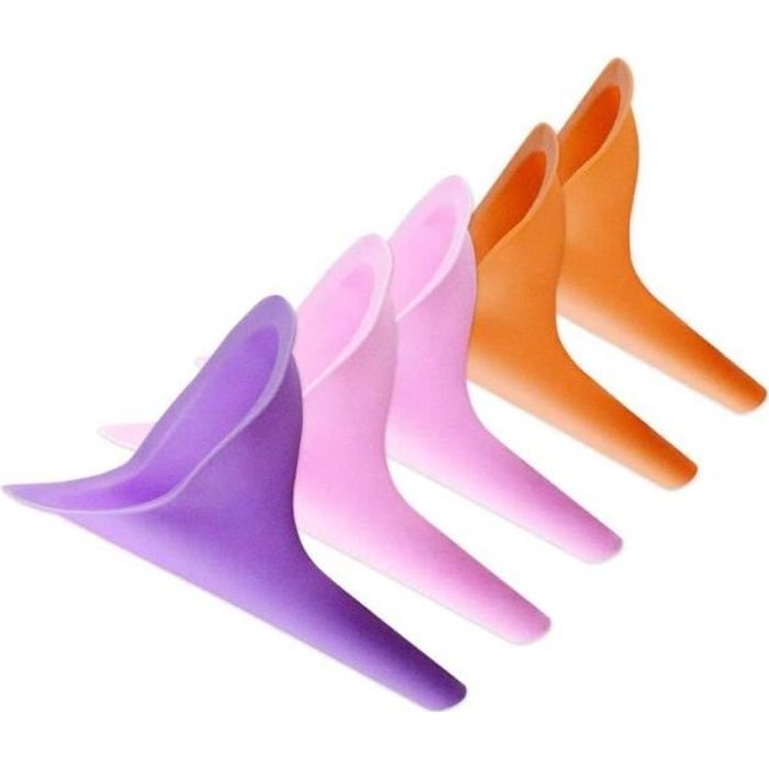 Entonnoir pour Uriner Femme, 5pcs Urinoir Femme Pisse Debout Portable en Entonnoir, Pratique, Compact et RéUtilisable, pour en Plein