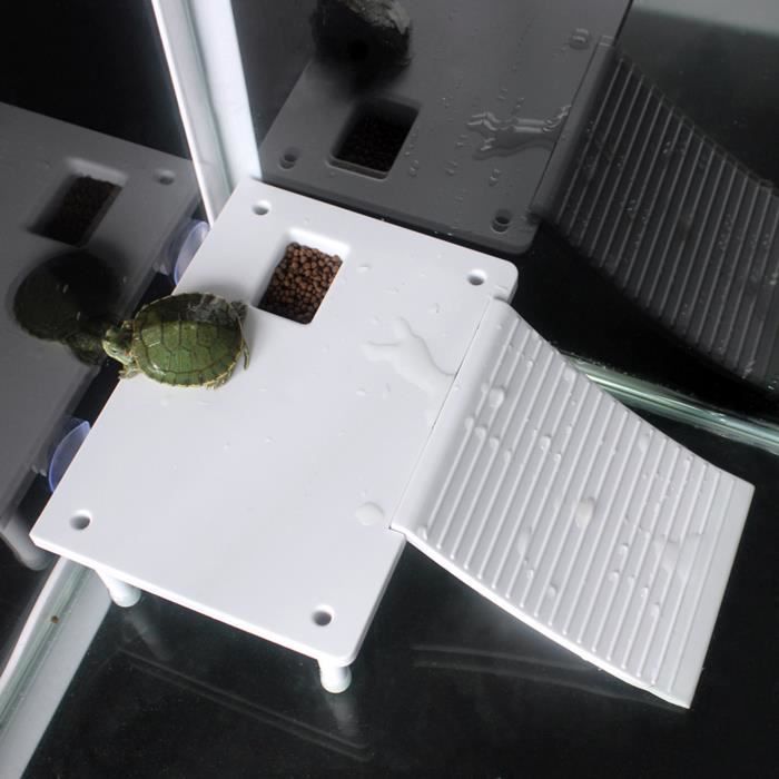 Plate-forme de tortue terrasse de plate-forme de flottement de tortue de reptile pour l'aquarium AB070