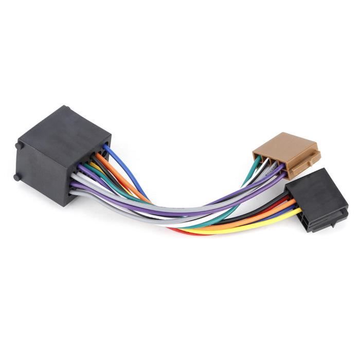 EBTOOLS faisceau de câbles radio Adaptateur d'autoradio Câble de faisceau stéréo Prise ISO pour E36 E46 E39