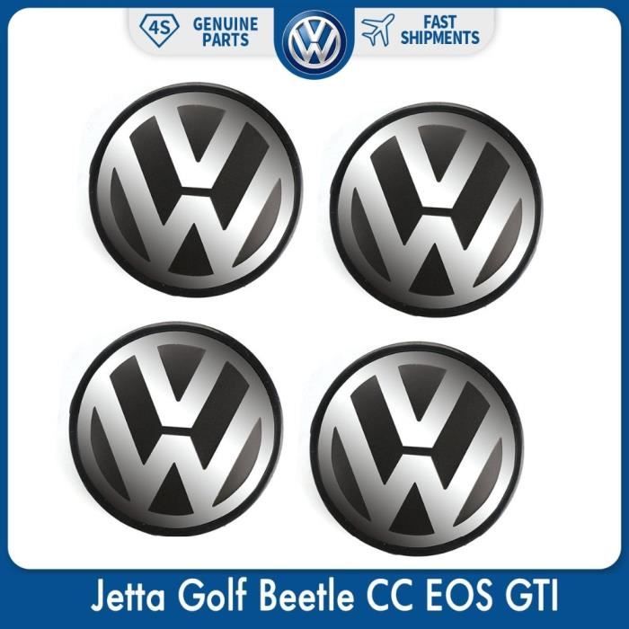 Centre de roue avec emblème de Logo, 4-56mm, pour VW-Volkswagen Jetta, Golf, coccinelle, CC, EOS, GTI, 1J0, 601, 171