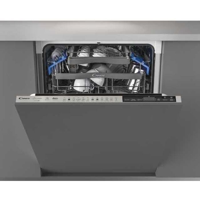 CANDY CDIN4S532PS - Lave-vaisselle encastrable -15 couverts - 44 dB - A+++ - L60 cm - Inox